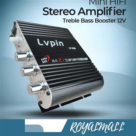 Jual Stereo Amplifier Treble Bass Booster 12V Amplifier Ampli Amplier