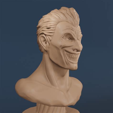 D Printable Joker Bust By Andres