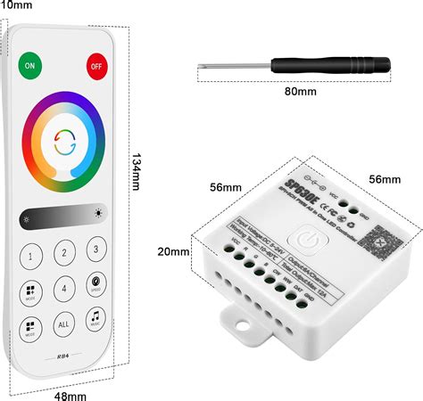 Rgbzone Controlador Led Sp E Zonas Ghz Rf Remoto Y Control De