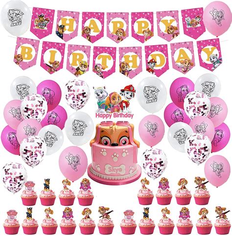 Buy Birthday Paw Dog Patrol Balloons Decorations Paw Dog Patrol Birthday Banner Paw Dog Patrol ...