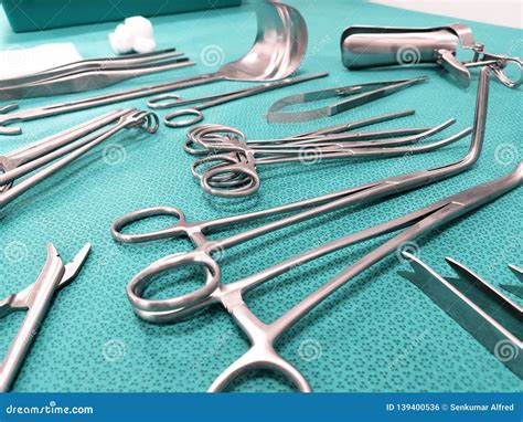 Sterile Surgical Instruments Stock Photo Image Of Clean Cotton