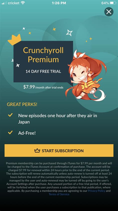 Trying using the free Premium trial but was still charged for the full