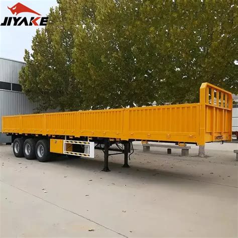 Jiyake Heavy Duty Axles Flatbed Container And Bulk Cargo Multi