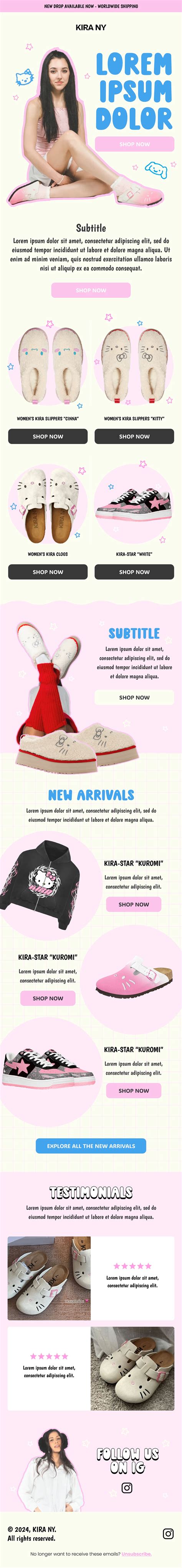 Footwear Email Design | Email Marketing | Klaviyo :: Behance