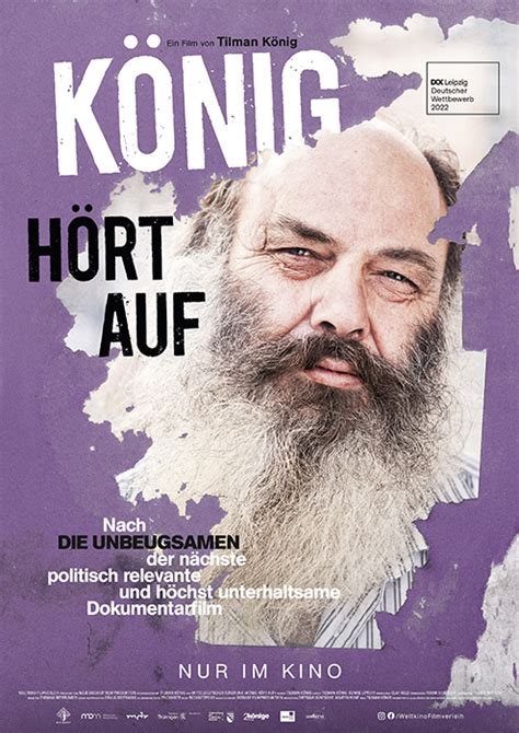 Filmplakat König hört auf 2022 Filmposter Archiv