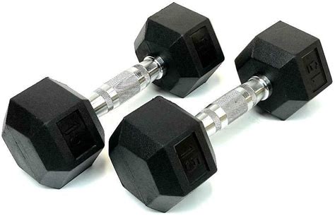 Buy Rainforest Basics Rubber Encased Hex Dumbbell Hand Weight Online At