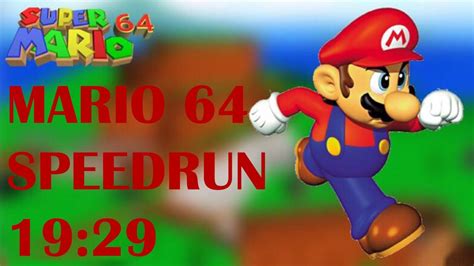 Super Mario 64 16 Star Speedrun No Lblj 19 29 Youtube