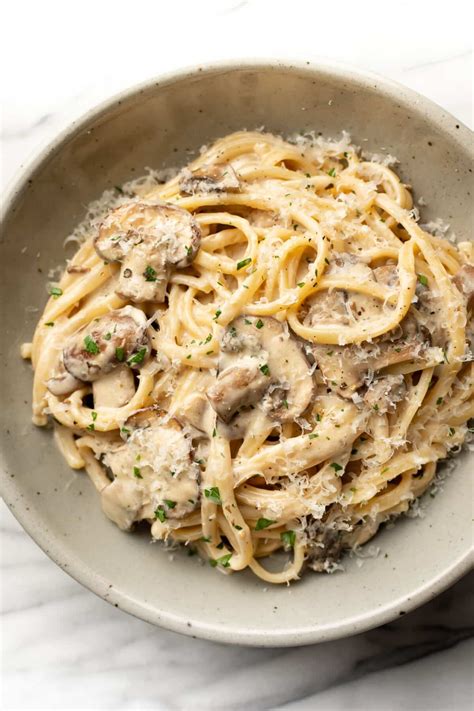 Creamy Mushroom Pasta • Salt & Lavender