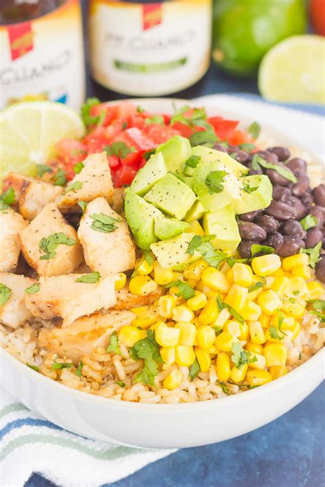 Easy Chicken Burrito Bowl