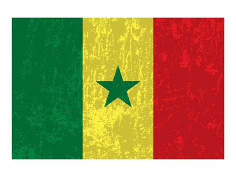 Senegal flag, official colors and proportion. Vector illustration ...