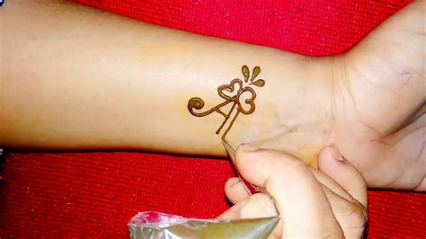 Diy A Letter Henna Tattoo Design Youtube