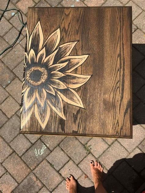 Wood Burning Flowers