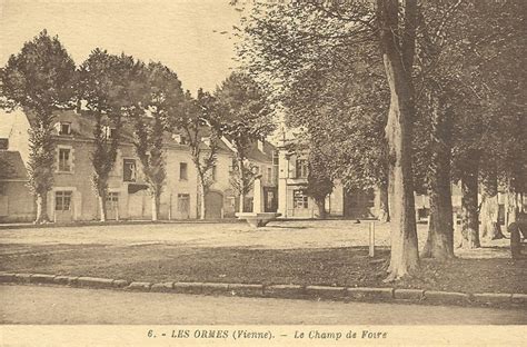 Les Ormes Le Champ De Foire Aujourd Hui Place De La Libert Carte