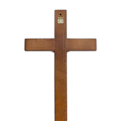 Hand Carved Wall Crucifix Catholic Wood Wall Cross For Home Etsy