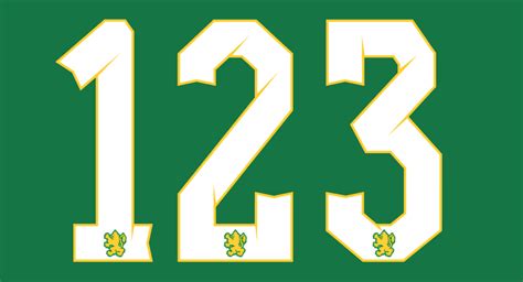 Football Jersey Number Font