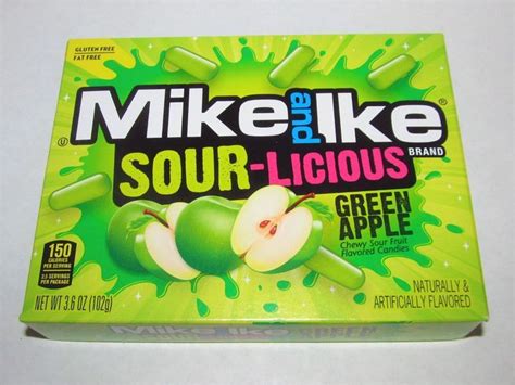 Mike And Ike Sour Licious Green Apple Sour Candy Sour Fruit Green Apple