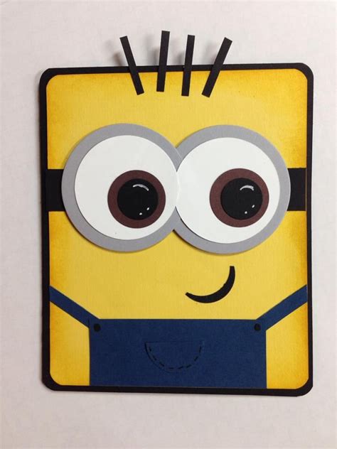 Pin by Kelly Mullin on Cards | Minion card, Kids cards, Punch art cards