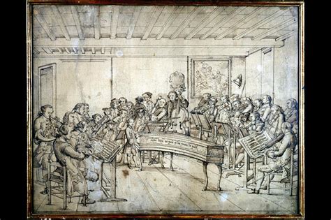 Does 18th Century Orchestral Drawing Depict Mozart Gallery The Strad