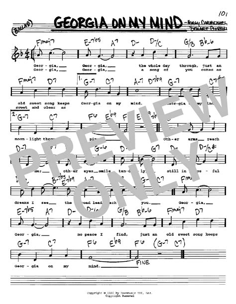 Georgia On My Mind | Sheet Music Direct