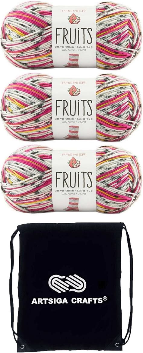 Premier Yarns Fruits Dragon Fruit 2052 02 3 Skeins Same