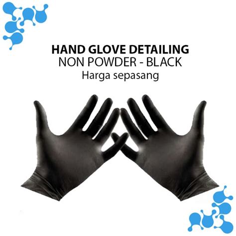 Jual Sarung Tangan Karet Detailing Hitam Hand Glove Detailing Hand