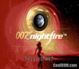 James Bond 007 - NightFire ROM Download for Gameboy Advance / GBA - CoolROM.co.uk