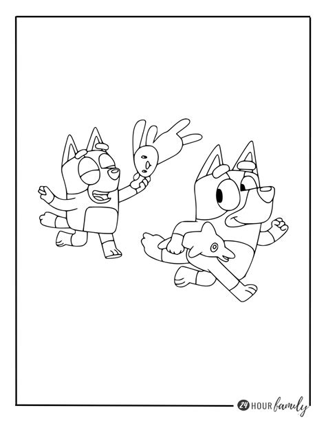 30 Bluey Coloring Pages (Free Printable) - 24hourfamily.com