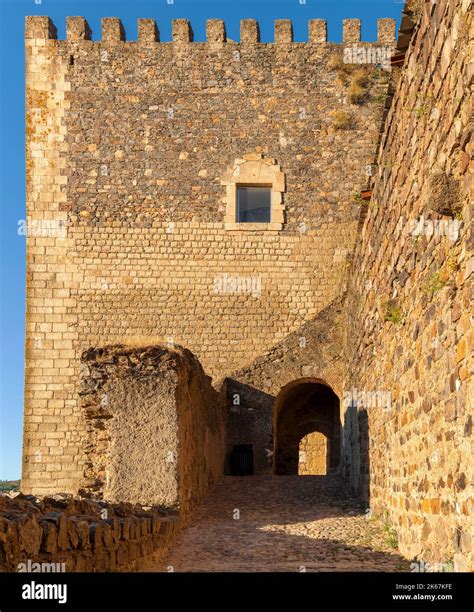 Medieval castle of Castelo de Vide. Portugal Stock Photo - Alamy