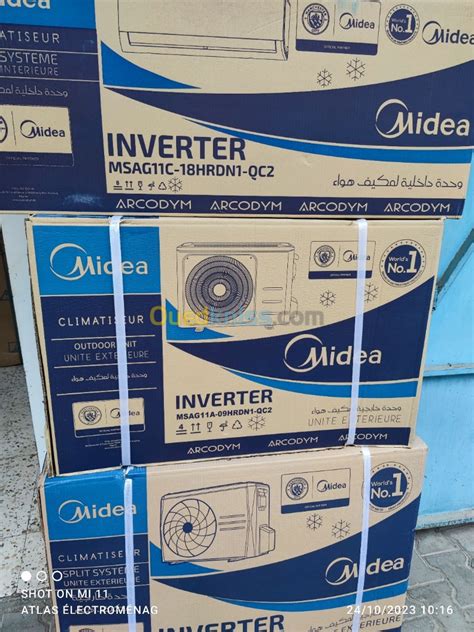 Climatiseur Midea Inverter Msag A Hrn Qc Btu Chaud