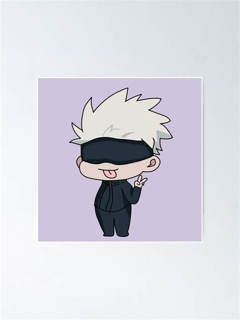 Chibi Satoru Gojo Goes Beh Jujutsu Kaisen Poster By ThePlum