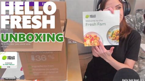 Unboxing My First HelloFresh Box Sponsored HelloFresh