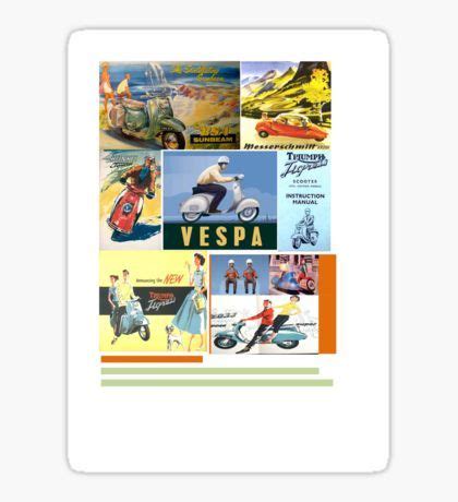 Vespa Stickers for Sale | Vespa, Stickers, Baseball cards