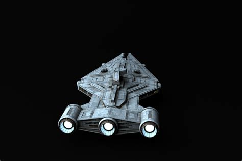 3D Model Arquitens Class Light Cruiser Star Wars VR AR Low Poly