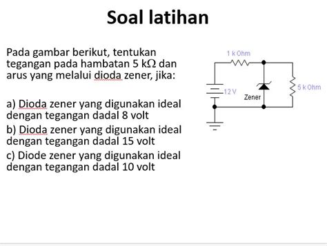 Materi Kuliah Dasar Elektronika Dioda Zener Sekolah Kuliah Kerja