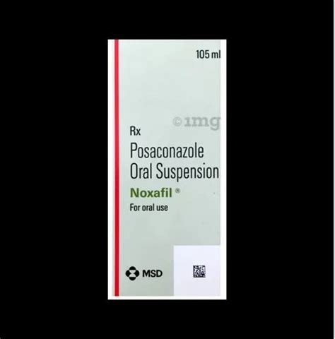 Posaconazole Oral Suspension Noxafil At Rs 20500 Bottle Surat ID