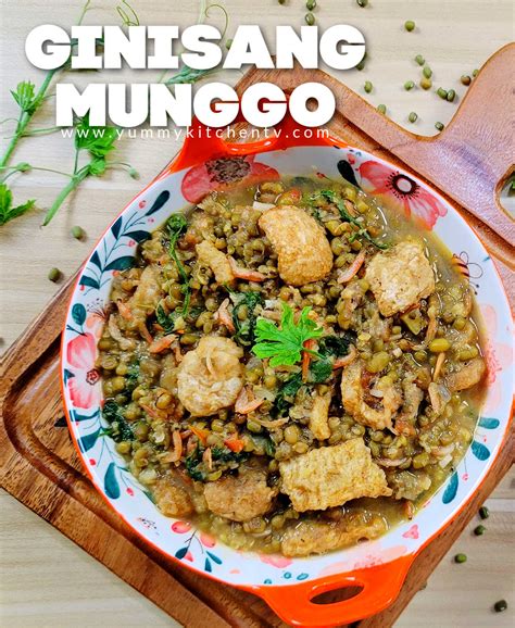 Ginisang Munggo With Chicharon And Dried Alamang Yummy Kitchen