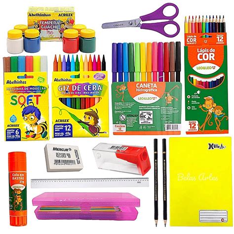 Lista De Material Escolar Kit De Material Escolar Shopee Brasil