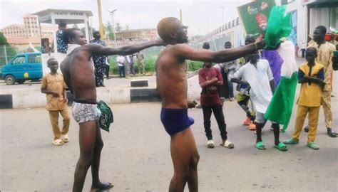 EndBadGovernance Protesters Strip Naked In Osun Star Potter