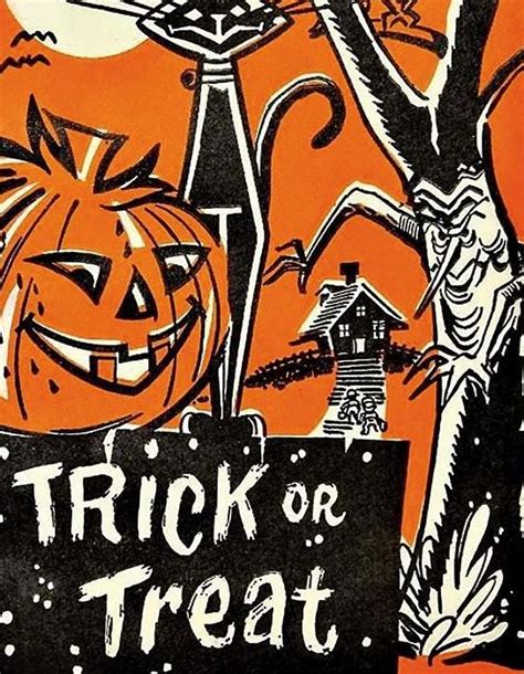 Vintage Halloween Trick Or Treat Vinyl Banner Etsy Halloween Hacks