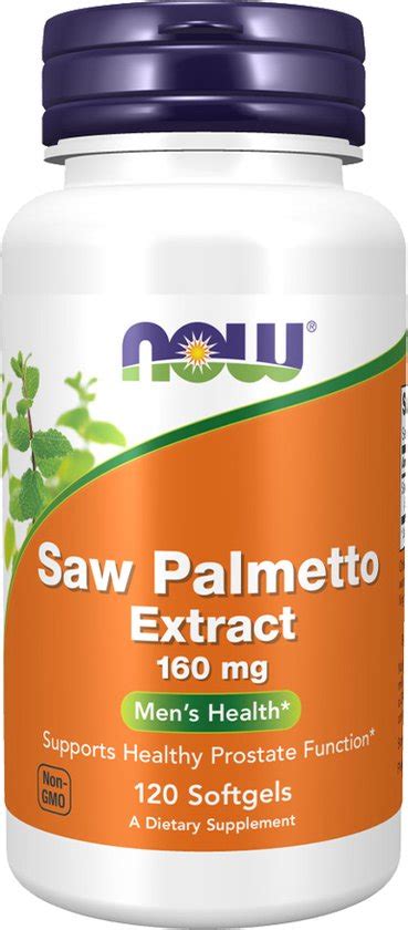 Saw Palmetto Extract 160 Mg 120 Softgels Bol