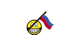 Russia flag waving smile animated : Smilies @ emofaces.com