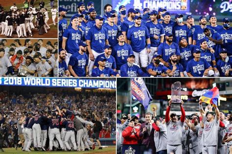 MLB Últimos equipos campeones de la Serie Mundial de béisbol