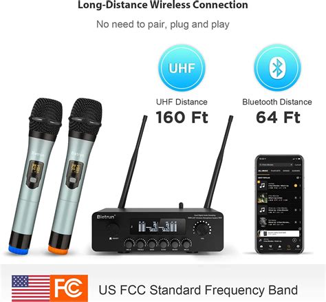 Buy Wireless Microphone With Bluetoothecho Treble Bass Ft Range