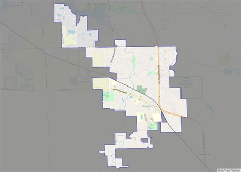 Map of Mount Zion village, Illinois - Thong Thai Real