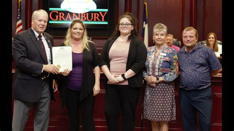 Granbury City Council Meeting Sept 19 2023 Domestic Violence