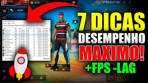 7 DICAS COMO MELHORAR O DESEMPENHO DO FREE FIRE NO PC YouTube