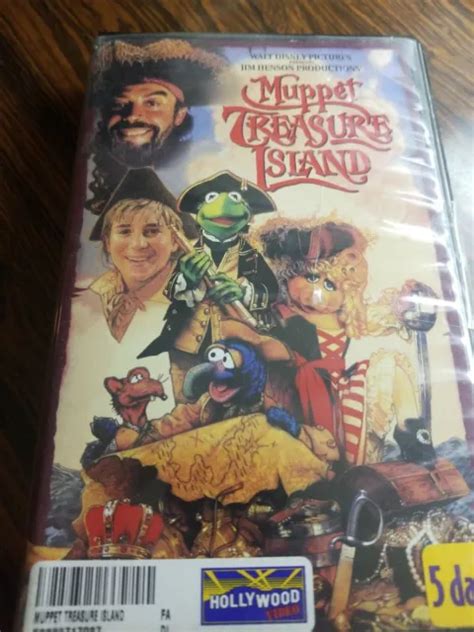 Muppet Treasure Island Disney Jim Henson Vhs Tape 1996 Clamshell