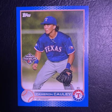 2022 Topps Pro Debut Blue Cameron Cauley 150 ACL Rangers PD 148 EBay