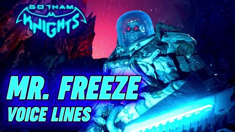 Gotham Knights Mr Freeze Voice Lines Sfx Youtube