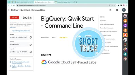 Bigquery Qwik Start Command Line Qwiklabs Gsp With